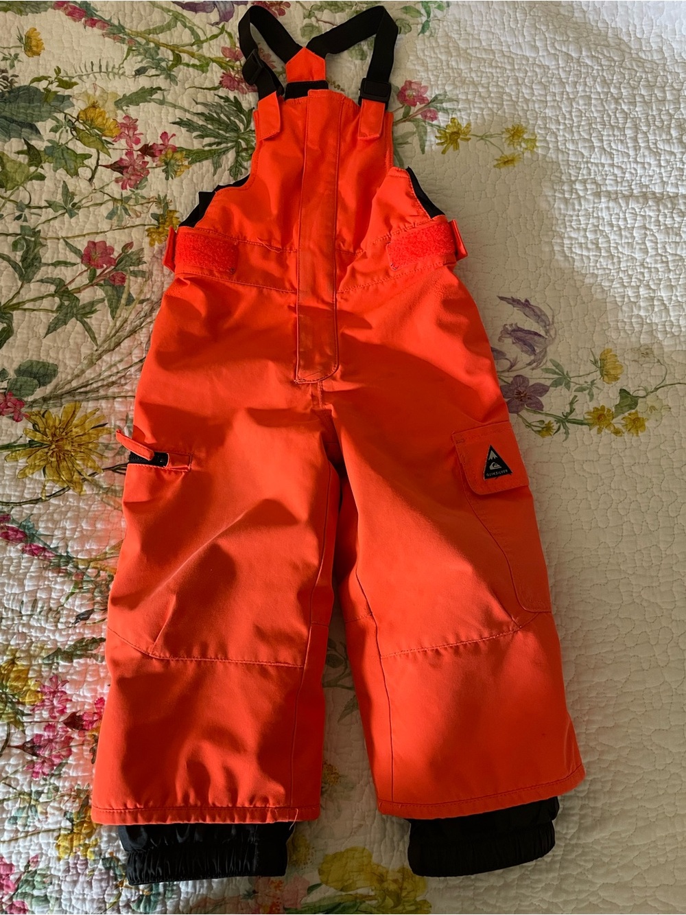 Quiksilver Bright Orange Kids Snow Overalls